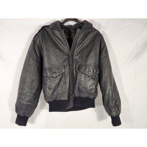 D,A,N,Y, Direct Action New York Bomber Jacket Timeless Black Soft Lamb Leather M